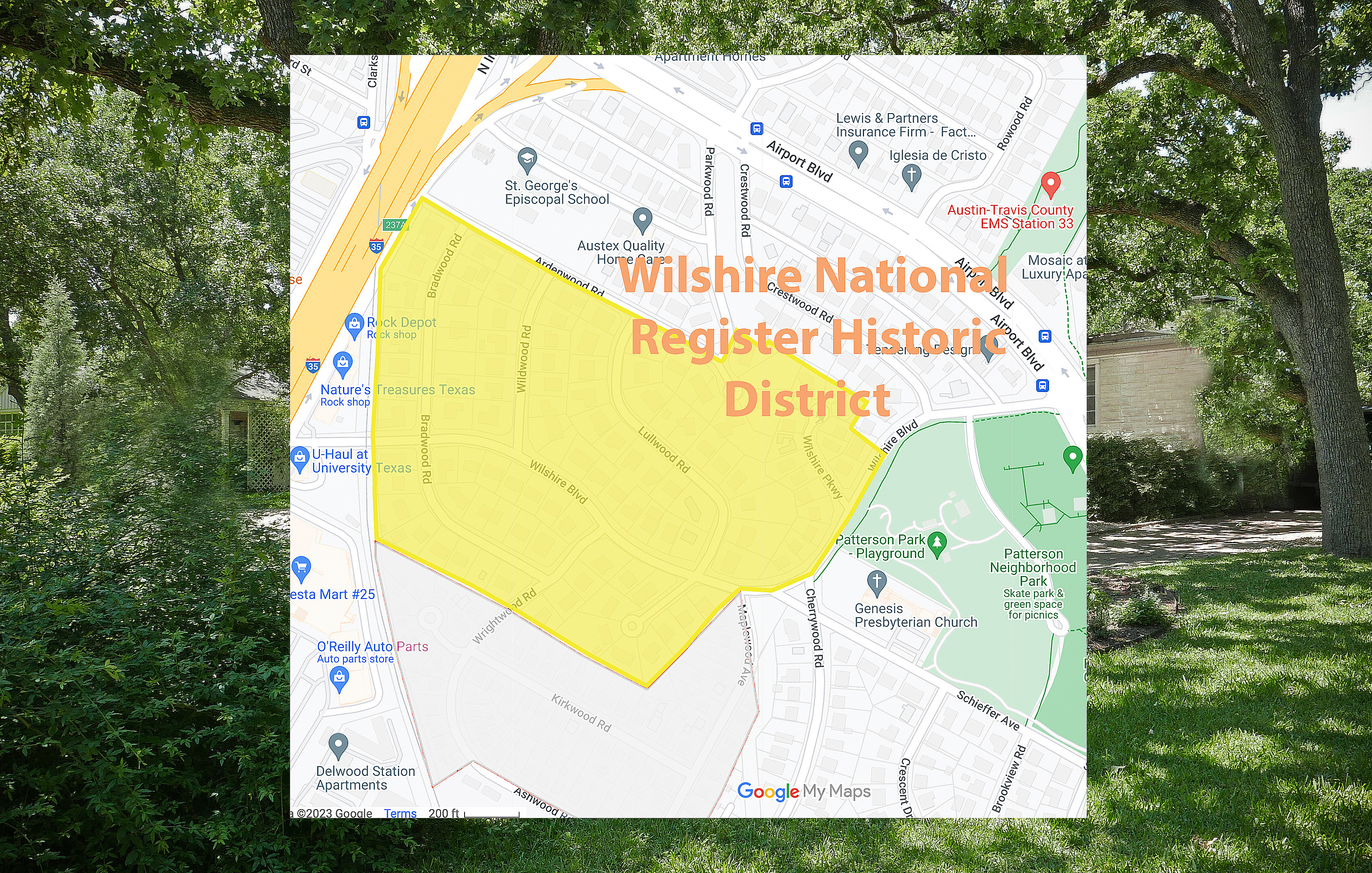 The Wilshire National Register Historic District, Austin, TX